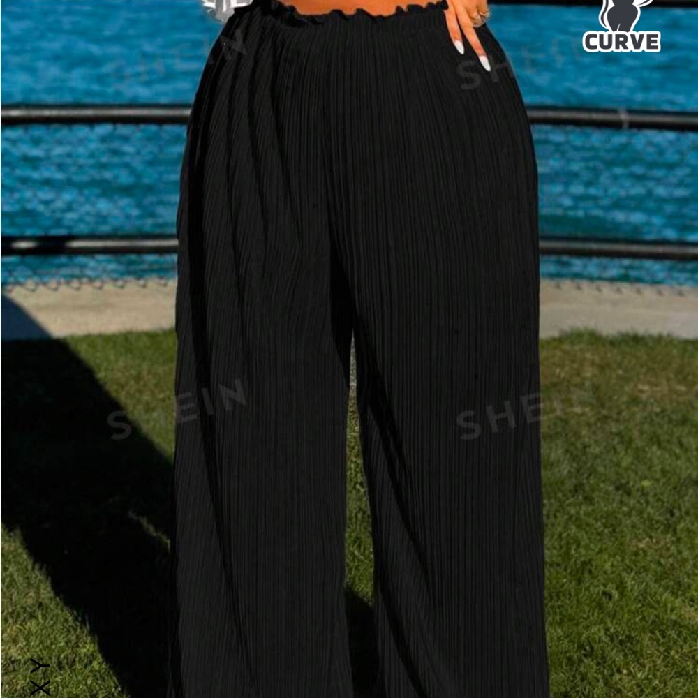 Wide Leg Black Pants